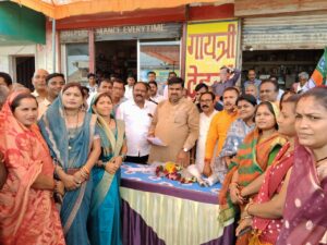 केबिनेट मंत्री गजेंद्र यादव का सेलूद में हुआ भव्य स्वागत