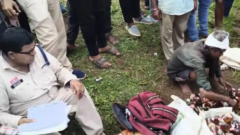 बड़ी खबर सांकरा (बेरला,बेमेतरा) से भारी मात्रा में शराब बरामद