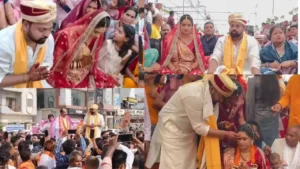 CG News: बैलगाड़ी से निकली बारात, सामूहिक विवाह में बेमेतरा विधायक दीपेश साहू ने रचाई शादी, फेरे के बाद बारिश से मची अफरा-तफरी