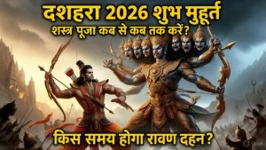 दशहरा 2026 शुभ मुहूर्त: शस्त्र पूजा कब से कब तक करें, किस समय होगा रावण दहन?